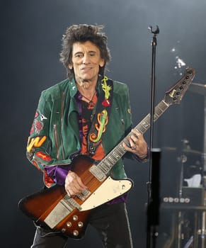 Ron Wood ,  .Die Rolling Stones haben in Hamburg ihre Europatournee No Filter im Stadtpark Hamburg  gestartet am 09.09.2017