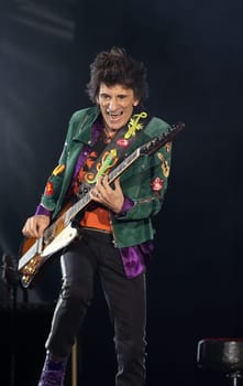 Ron Wood ,  .Die Rolling Stones haben in Hamburg ihre Europatournee No Filter im Stadtpark Hamburg  gestartet am 09.09.2017