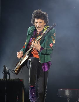 Ron Wood ,  .Die Rolling Stones haben in Hamburg ihre Europatournee No Filter im Stadtpark Hamburg  gestartet am 09.09.2017