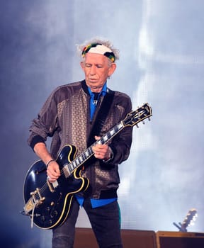 Keith Richards ,.Die Rolling Stones haben in Hamburg ihre Europatournee No Filter im Stadtpark Hamburg  gestartet am 09.09.2017