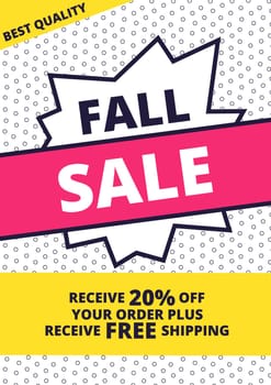 Flat design sale website banner template. Bright colorful vector illustrations for social media, posters, email, print, ads designs, promotional material. Yellow Pink Blue black and white