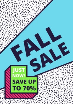 Flat design sale website banner template. Bright colorful vector illustrations for social media, posters, email, print, ads designs, promotional material. Yellow Pink Blue black and white