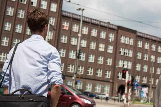 City life in the small Polish city of Wroclaw