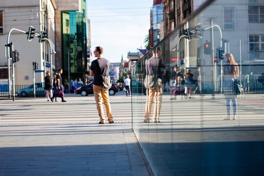 City life in the small Polish city of Wroclaw