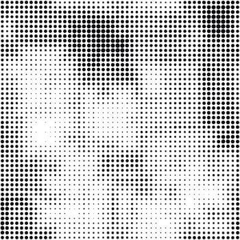 Modern seamless pattern with dots transition halftone in black and white