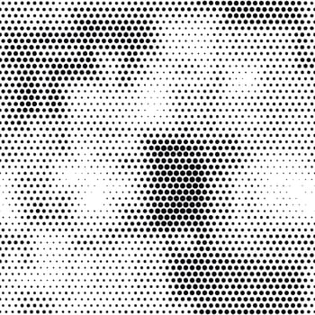 Modern seamless pattern with dots transition halftone in black and white
