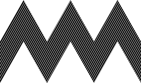 Vector Seamless Pattern. Abstract Geometric Black and White Doted Linear Triangle, Stylish Tiles with different ornament, Retro illustration. Simple background of perforated rhombus