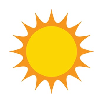 sun vector symbol icon design. illustration isolated on white background