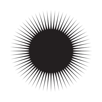 sun vector symbol icon design. illustration isolated on white background