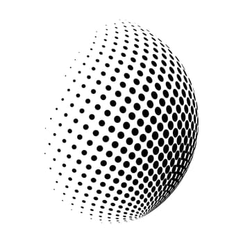 halftone globe logo  vector symbol icon design. Beautiful illustration isolated on white background.