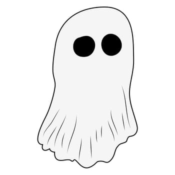 halloween ghost vector symbol icon design. Beautiful illustration isolated on white background.