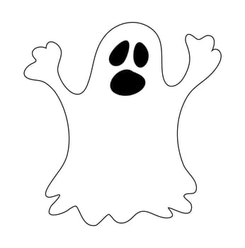 halloween ghost vector symbol icon design. Beautiful illustration isolated on white background.