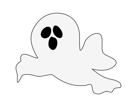 halloween ghost vector symbol icon design. Beautiful illustration isolated on white background.