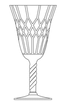gothic goblet vector symbol icon design. Beautiful illustration isolated on white background.