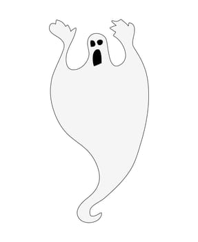 halloween ghost vector symbol icon design. Beautiful illustration isolated on white background.