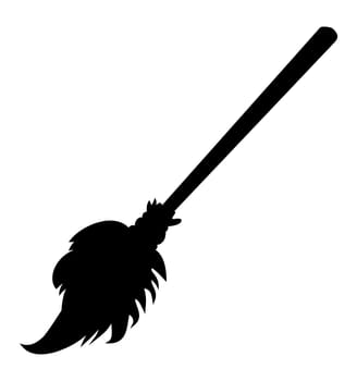 halloween creepy scary witches broomstick vector symbol icon design. Beautiful illustration isolated on white background..