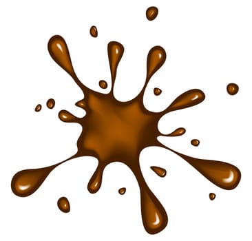 choco ink blob, blot, splash  vector symbol icon design. Beautiful illustration isolated on white background.