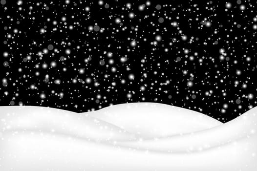 falling snow landscape background beautiful banner wallpaper design illustration