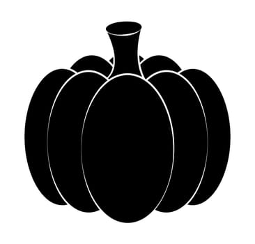 pumpkin  vector symbol icon design. Beautiful illustration isolated on white background.