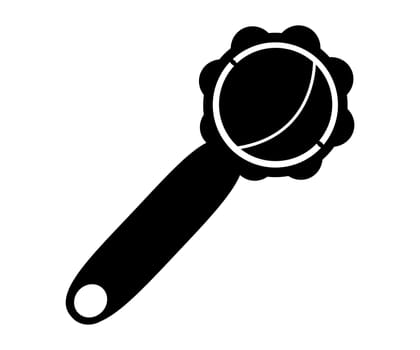 Baby rattle vector symbol icon design. Newborn toy illustration isolated on white background