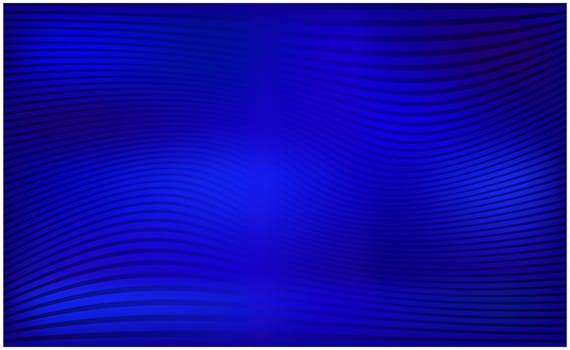 Blue horizontal wavy stripe vector wallpaper. Abstract background illustration.