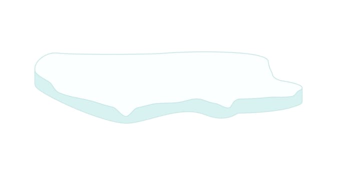 Ice floe icon, symbol, design. Winter vector illustration isolated on white background.