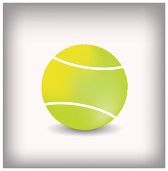Tennis ball icon - Vector isolated on white background