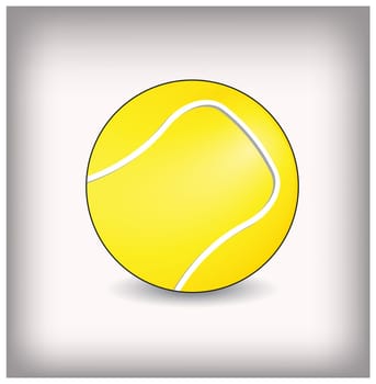 Tennis ball vector illustration