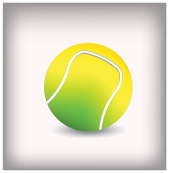 Tennis ball vector illustration