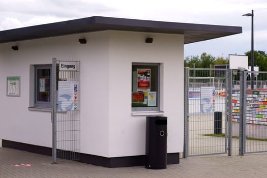 Dreieich,Germany - September 09,2017: The entrance and cash desk of the Hahn Air Sportpark on September 9,2017 in Dreieich.