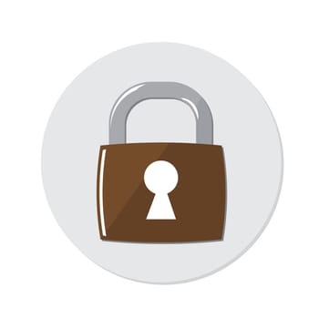 Vector  icon closed padlock