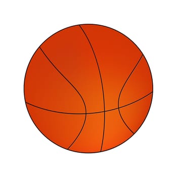 Vector Basketball isolated on a white background