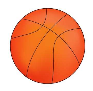 Vector Basketball isolated on a white background