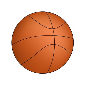 Vector Basketball isolated on a white background