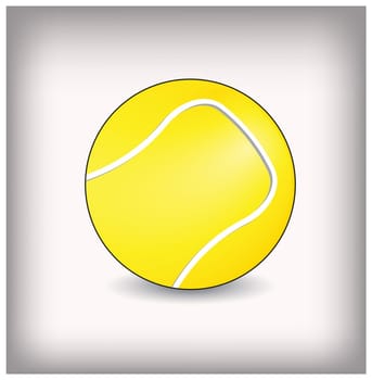Tennis ball vector illustration