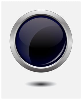 black  glossy web button, beautiful Internet button