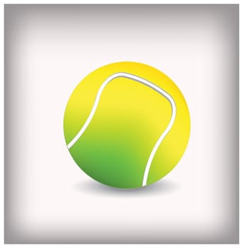 Tennis ball vector illustration