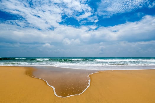 wonderful beach in Arugam Bay in Sri Lanka