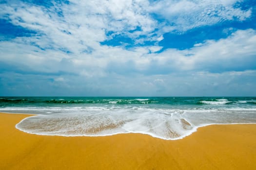 wonderful beach in Arugam Bay in Sri Lanka