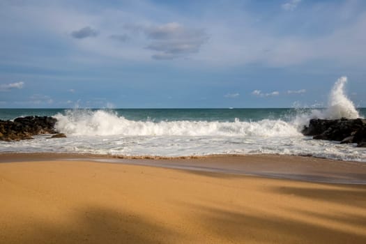 paradise sandy beach in Arugam Bay, Sri Lanka