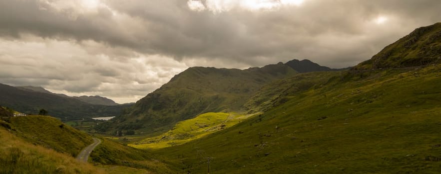 Beautiful landscape of Snowdonia National Park, Wales, United Kingdom