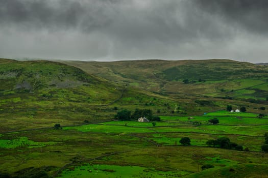 Beautiful landscape of Snowdonia National Park, Wales, United Kingdom