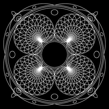 Mandalas for coloring book. Decorative black and white round outline ornament. Unusual flower shape. Oriental vector and anti-stress therapy patterns. Vector yoga logos design element.