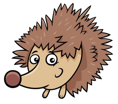 Cartoon illustration of Hedgehog Comic Animal Character