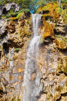 Waterfalls in Plitvice Lakes National Park, Croatia