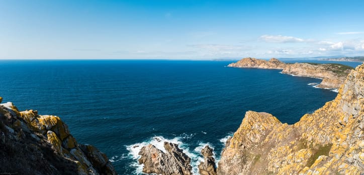 ISLAS CIES, SPAIN - CIRCA SEPTEMBER 2017: Seashore at Cies islands, Spain included in the Atlantic Islands of Galicia National Park.