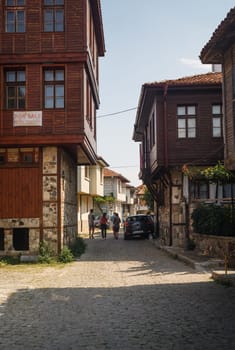 Sozopol, Bulgaria - September 03, 2014: Old town of Sozopol at Black Sea, Bulgaria.