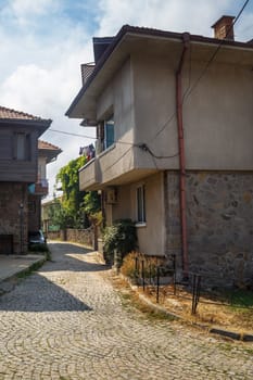 Sozopol, Bulgaria - September 03, 2014: Old town of Sozopol at Black Sea, Bulgaria.