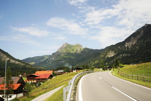Road in the Tyrolean Alps
