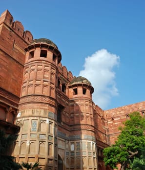 Agra fort in India